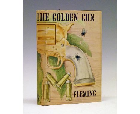 Books - Ian Fleming - The Man With The Golden Gun, published by Jonathan Cape, first edition 1965, black boards without gun a