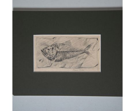 Original graphite on paper drawing by Magic Realist artist Paul Riba who viewed his artworks as invitations to pause and enjo