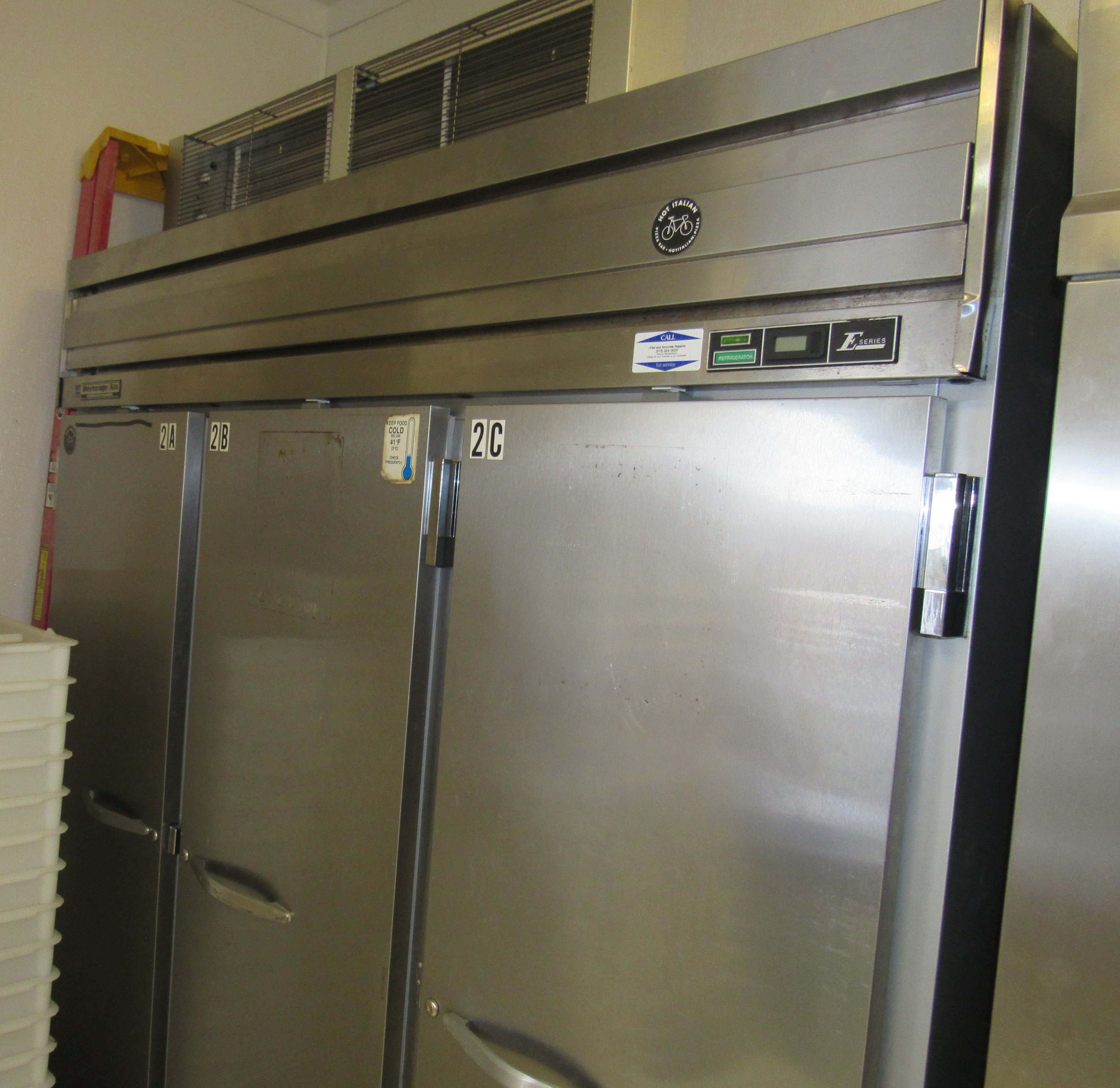 Beverage Air E Series 3Section 81" Stainless Steel ReachIn