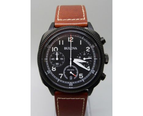 A Bulova Chronograph wristwatch, boxed