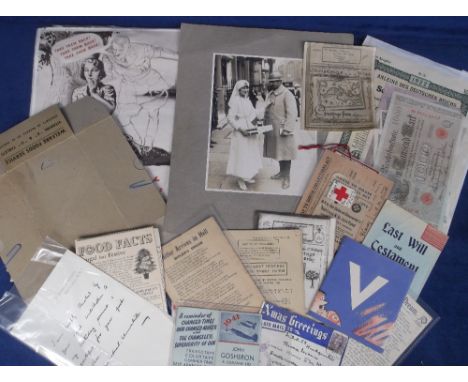 Ephemera, Military, 3 WW2 charity collector's certificates of authority (2 x House to House Collections Act approved collecto