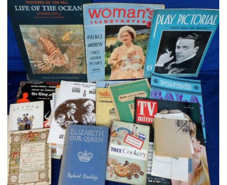 Ephemera, a collection of mixed ephemera dating from the 19th and 20th C to include a paper shop display advertisement for th