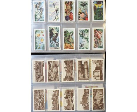 Cigarette cards, two albums of sets all manufacturers with letters A-M inc. Amalgamated Tobacco Co (Mills, many) noted Army B