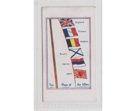 Cigarette card, E.T. Waterman, Army, Pictures, Cartoons etc, type card, The Flags of the Allies (gd) (1)