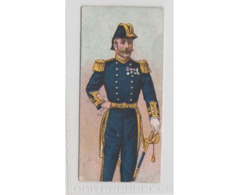 Cigarette card, Lambert &amp; Butler, Types of the British Army, (Viking cigarettes) type card, Admiral, (back sl marked, gen