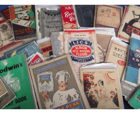 Food Advertising Ephemera, 30+ early 20th C flour related recipe booklets to include Red Ring, Homepride, Seraflo, Turog, Col