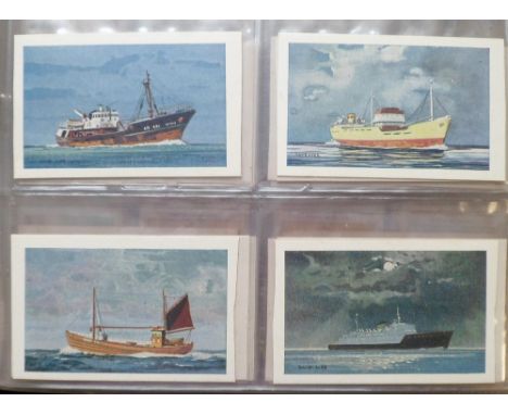 Cigarette &amp; Trade Cards, album containing a collection of naval and shipping sets, inc. Hill's Famous Ships, Murray's The