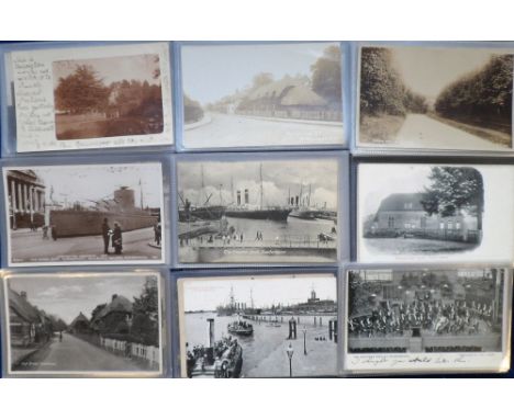 Postcards, Hampshire, a collection of approx. 60 cards inc. 30+ RP's. RP's inc. Army Aircraft Factory Farnborough, Charabanc 