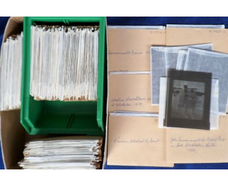 Photographs, a collection of approx. 250 celluloid negatives, mostly 1970's/80's, some earlier, all in annotated envelopes in