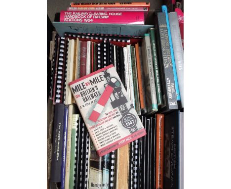 Railwayana, 70+ rail related books, several from the first half of the 20thC to include 1945 dated 'Great Eastern Locomotives