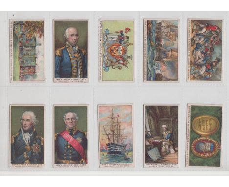 Trade cards, Fry's, Days of Nelson, 9 (set, 25 cards) (light foxing to most backs gen gd)