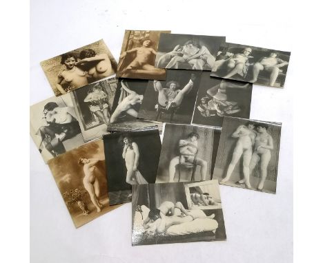 14 x M &amp; R Consultants postcards depicting c.1920 French glamour girls / female nudity 