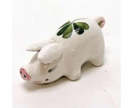 Plichta / late Wemyss pig with clover decoration - 7cm &amp; no obvious damage 