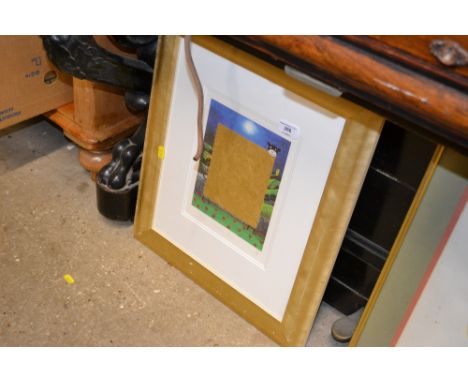 A pencil signed limited edition print entitled "Golden Sheep"