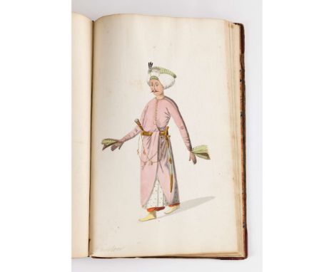  AN ALBUM OF TWENTY-FOUR WATERCOLOURS OF HIGH-RANKING OFFICIALS, COURTIERS AND OTHER FIGURES OTTOMAN TURKEY, EARLY 19TH CENTU