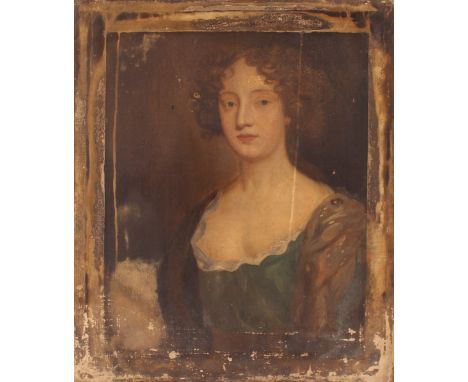 Late 18th Century school, portrait study of a lady, unsigned oil on canvas, 77cm x 63cm&nbsp;