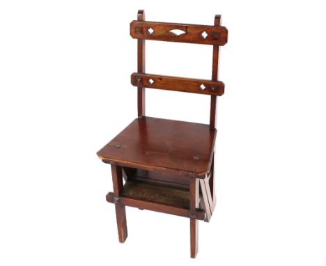 A Victorian metamorphic library step chair&nbsp;