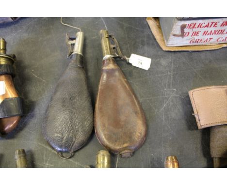 G & J W Hawksley Leather Shot Flask & Other