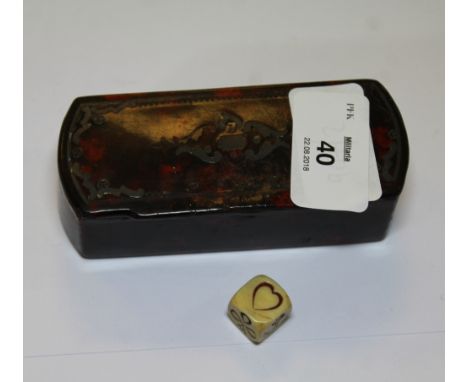 Victorian simulated Tortoiseshell Snuff Box
