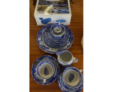 A quantity of Spode blue Italian pattern table wares 