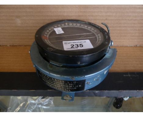 A vintage aircraft type P8 compass