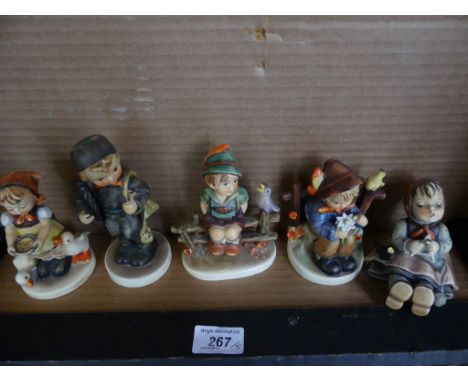 A collection of five various Goebel models of children 
