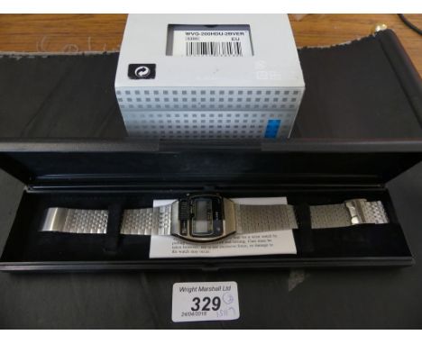 A Casio bracelet watch, together with, a digital bracelet watch (2)