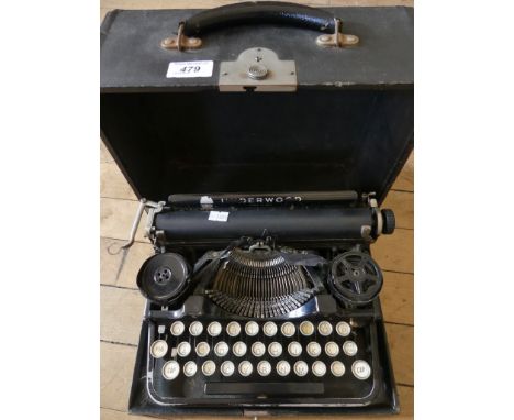A vintage Underwood typewriter 