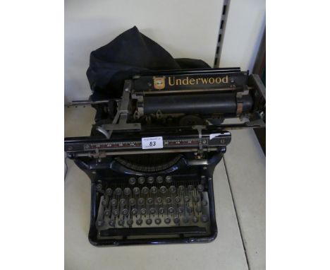 A vintage Underwood typewriter 