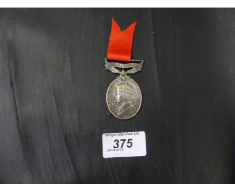 A George VI Territorial Army medal for Efficient Service presented to Sargent D Lane, Manchester no. 530743 