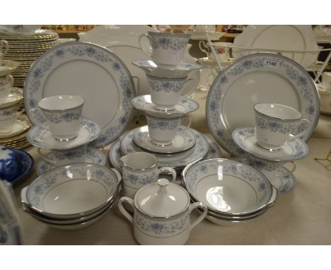 A Noritake Blue Hills pattern six setting dinner and tea service, pattern No 2482 qty