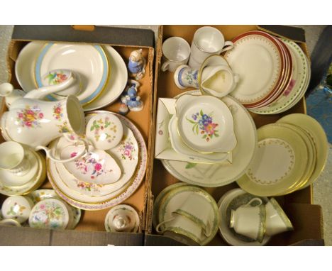 Ceramics - Royal Crown Derby 5th Avenue plates, others, Brittany, Posie patterns, Portmerrion, The Lady Flower Garden plates,