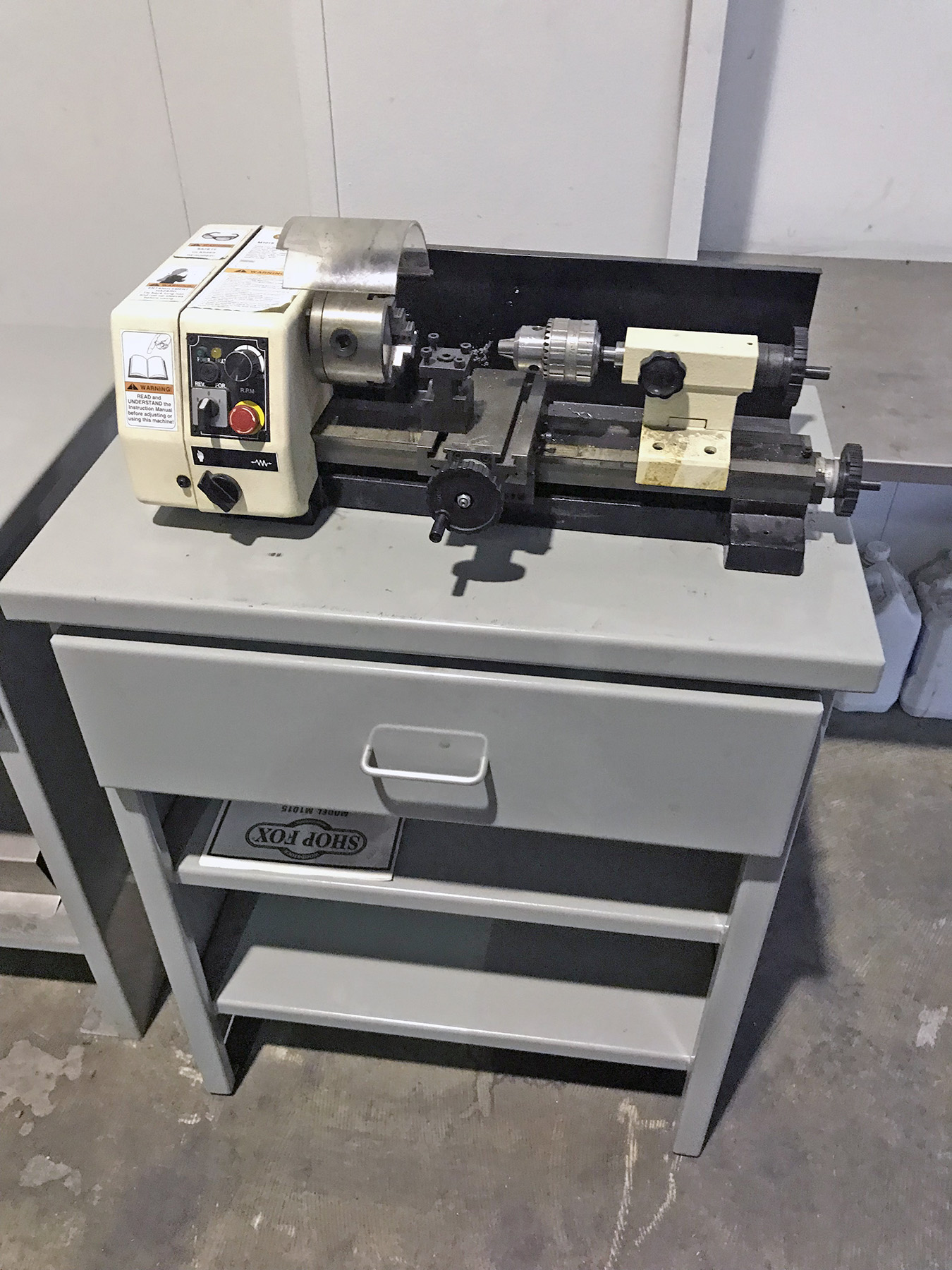 6" x 10" Shop Fox Model M1015 MiniLathe, 6" swing over bed, 10