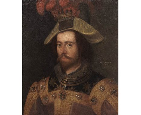 After Nicholas Hilliard, circa 1600Portrait of George Clifford, 3rd Earl of Cumberland, bust-length, in armour bears inscript