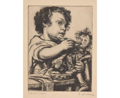 Francis Louis Mora (1874- 1940)"The Dietician"Original etching.  Pencil signed and titled in lower margin.Provenance: From th