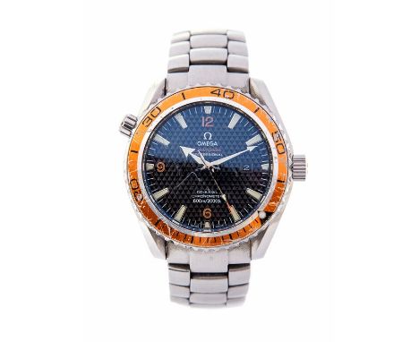 Omega, a limited edition gents steel Omega 007 Planet Ocean Seamaster Professional Co-Axial Chronometer Quantum of Solace wri
