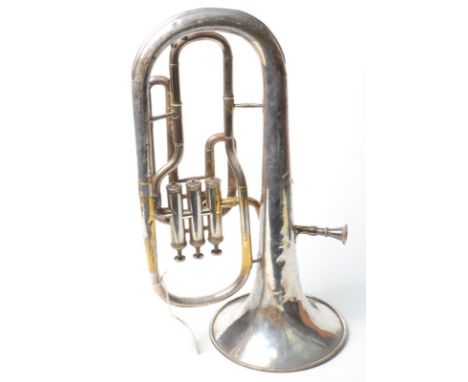 A Salvation Army silver plated euphonium.  