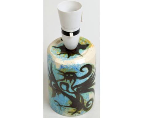 A Celtic Pottery lamp base. 