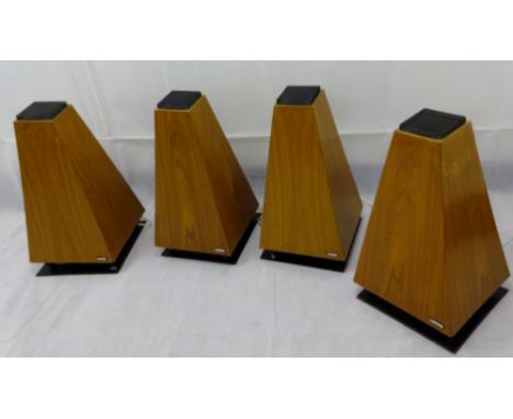 TWO PAIRS OF LARSEN PYRAMIDEN LP720 OMNIDIRECTIONAL SPEAKERS, designed by the renowned speaker designer Bengt Larsen, manufac