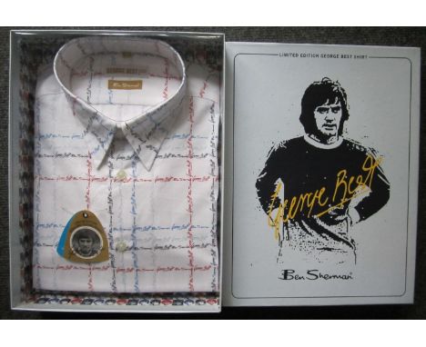 GEORGE BEST / BEN SHERMAN     Limited edition Ben Sherman unopened boxed shirt with George Best Limited edition and Ben Sherm