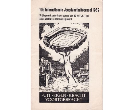 TOTTENHAM-ARSENAL-NEWCASTLE YOUTH 1969    Programme for Feijenoord International Youth Tournament held in Holland, 30th May-J