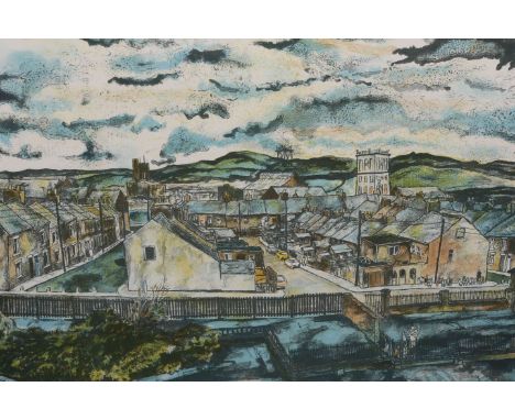 TOM MCGUINNESS (1926-2006), "THE ALLOTMENTS, EASINGTON", limited edition lithograph, no. 166/200, signed, numbered, titled an