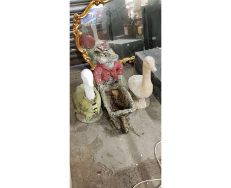 3 GARDEN ORNAMENTS