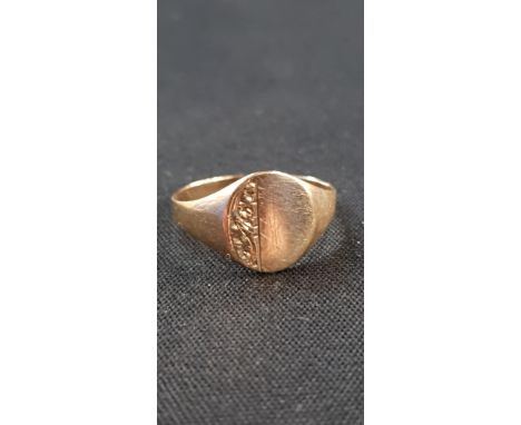 9CT GOLD SIGNET RING