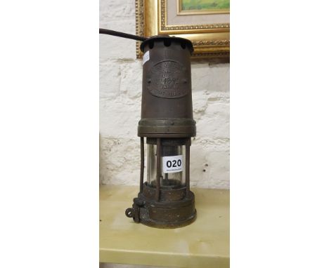 ORIGINAL MINERS LAMP BY E THOMAS &amp;WILLIAMS LTD, ABERDARE
