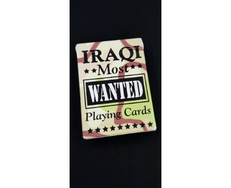 IRAQ WAR 'MOST WANTED' (ID) PLAYING CARDS