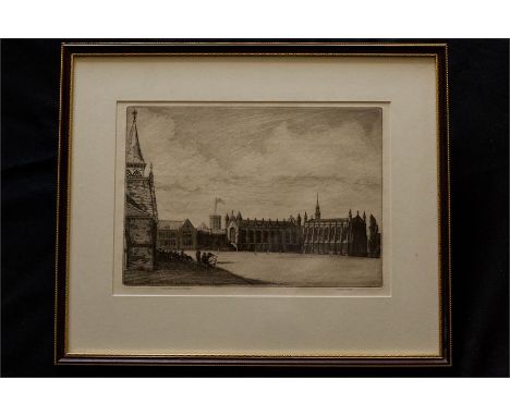 Arthur Bell. Engraving. 7x10 inches. c1880.  Framed and glazed.