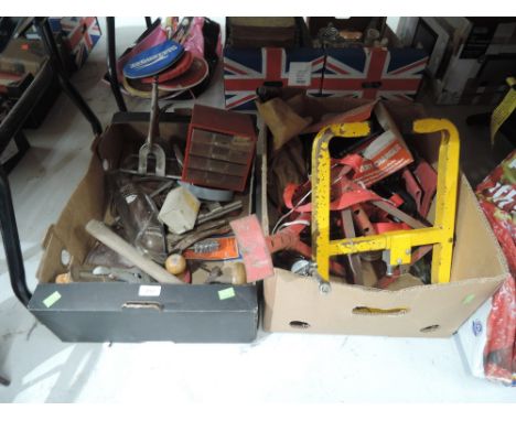 A selection of vintage garage and DIY tools