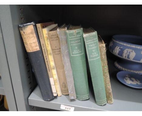 A selection of vintage volumes including common objects of the microscope