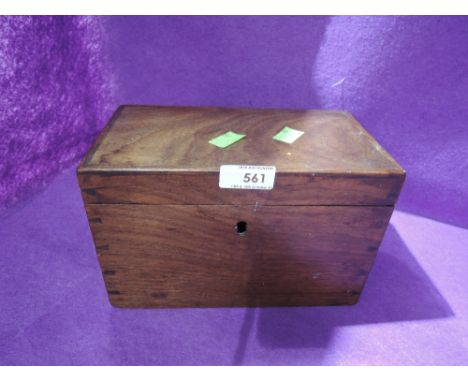 A 19th Century mahogany tea caddy
